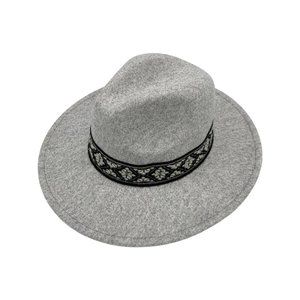 BRIGITTE -GRAY FEDORA HAT